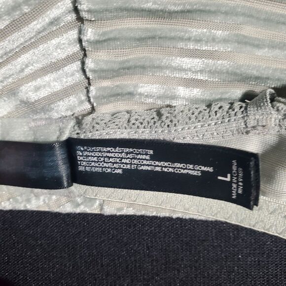 Sam Edelman Pleated Green Lace Bra L - Picture 8 of 9